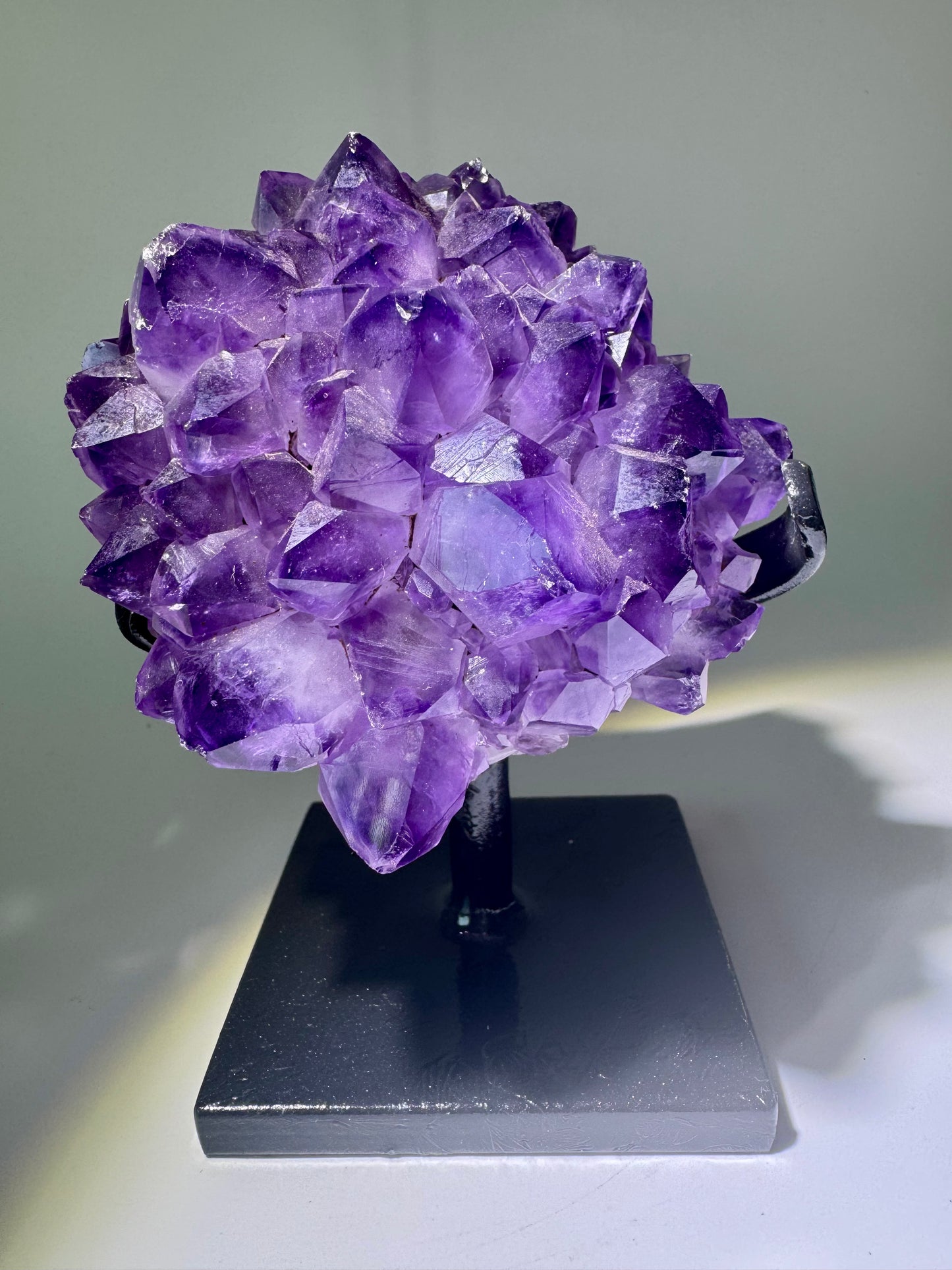 Amethystblume aus Uruguay mit perfekter Stalaktitstruktur – 1A-Qualität