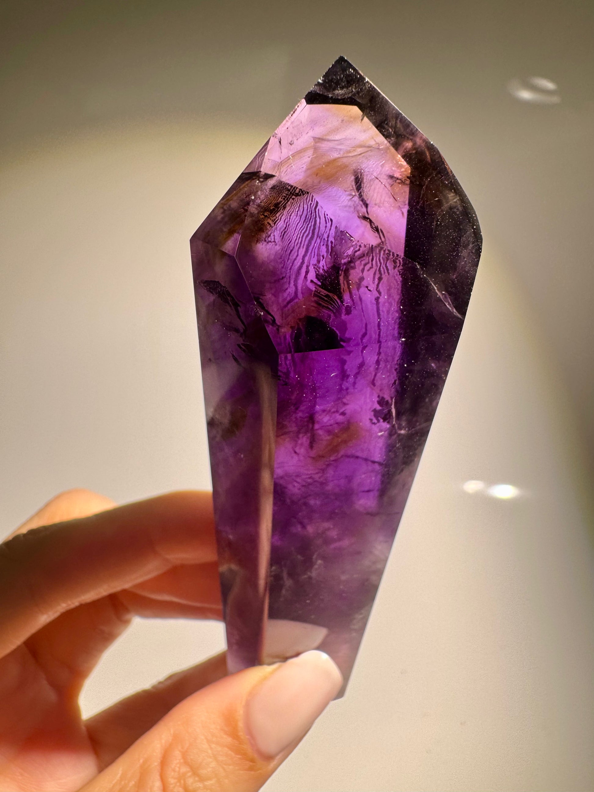 Ametrin Spitze 12 cm mit Phantomen Edelstein kaufen | UNIQUE CRYSTALS