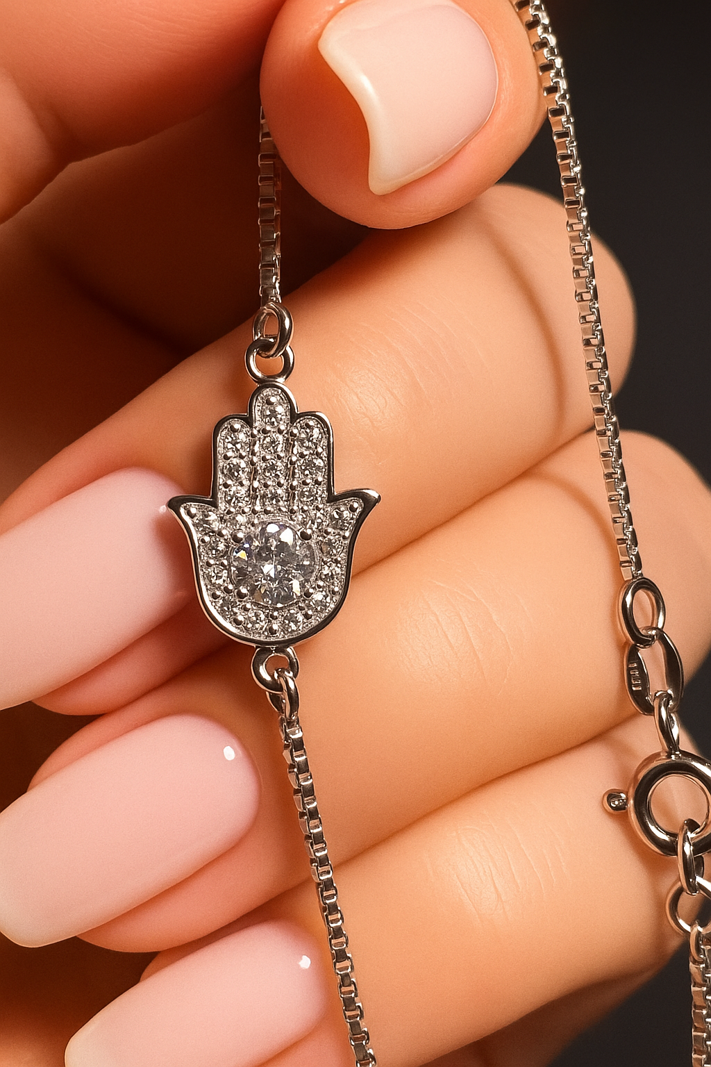 Armband Fatima-Hand 925 Silber | Swarovski-Kristalle kaufen