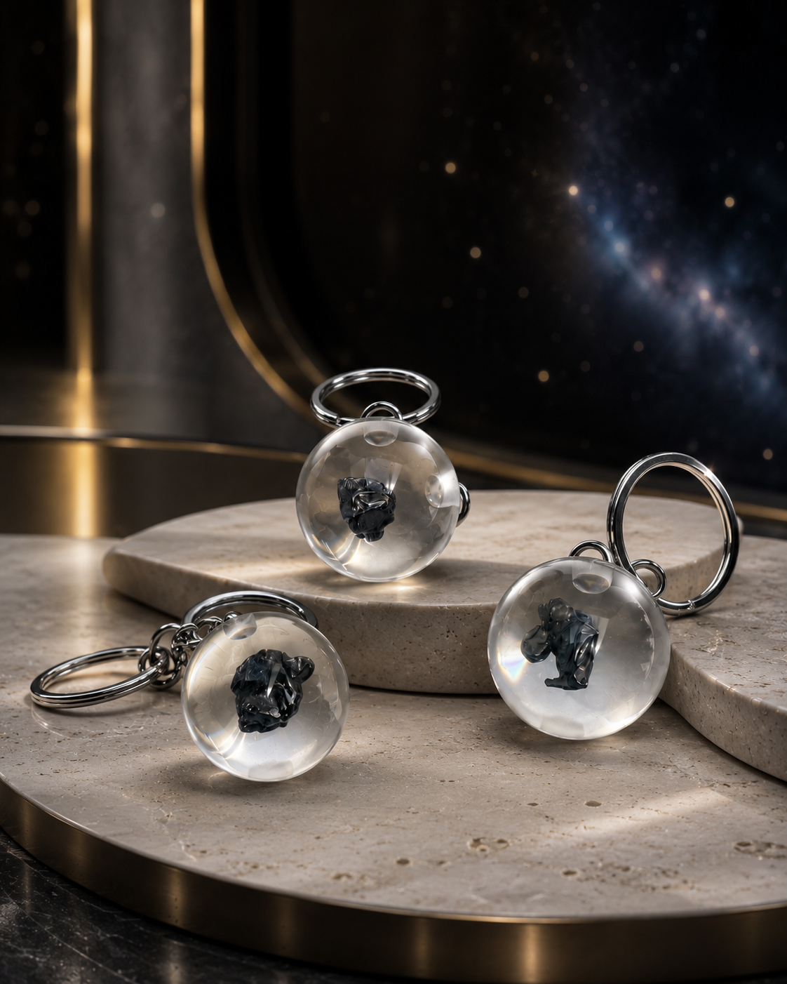 Authentischer Meteorit mit Echtheitszertifikat