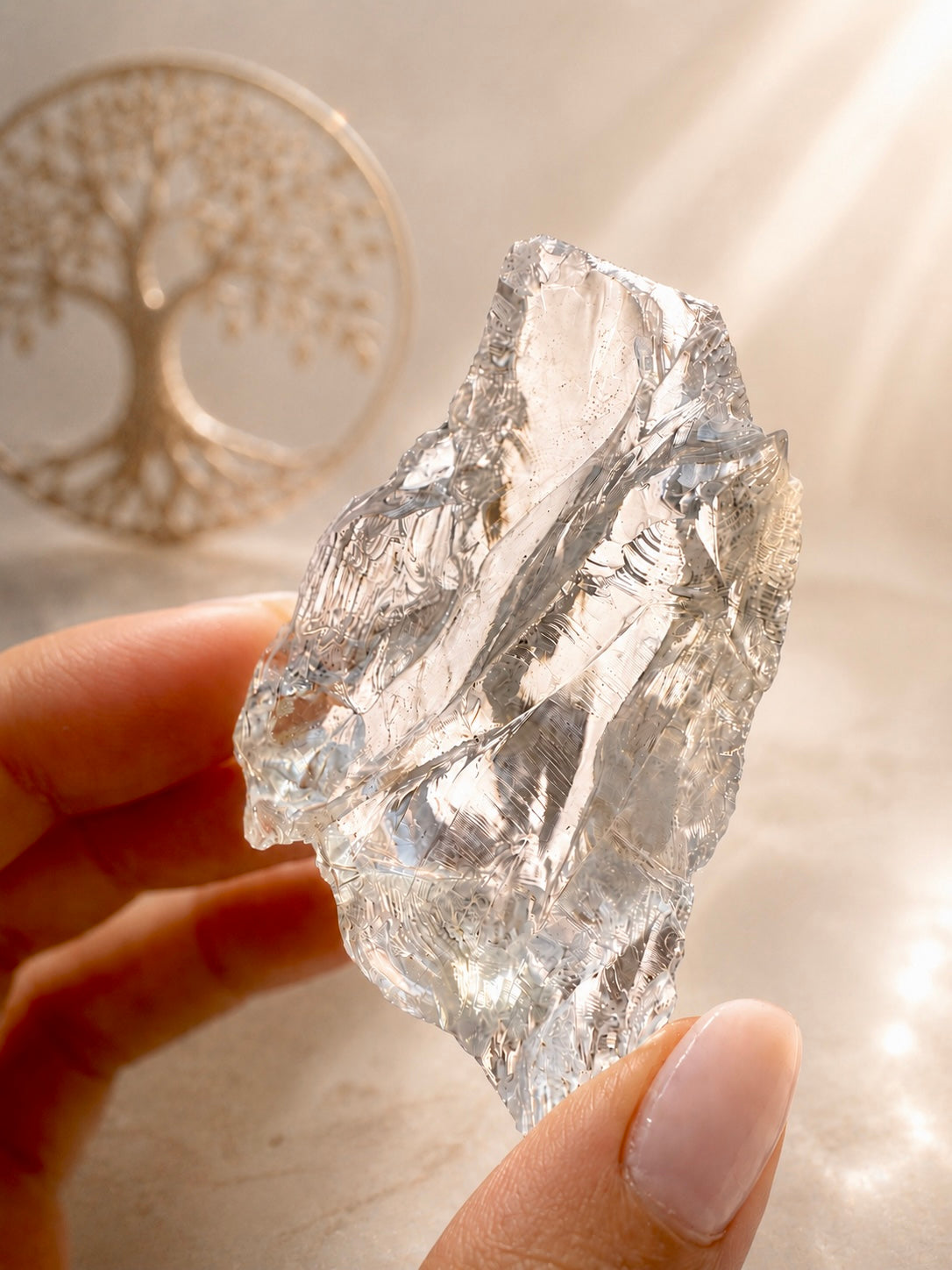 Azeztulite Kristall  5 x 3.3  cm | Lichtstein für göttliche Energie