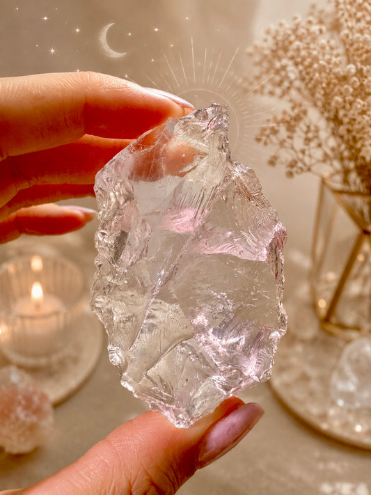 Azeztulite Kristall ca. 6,1 × 4,1  cm | Lichtstein für göttliche Verbindung