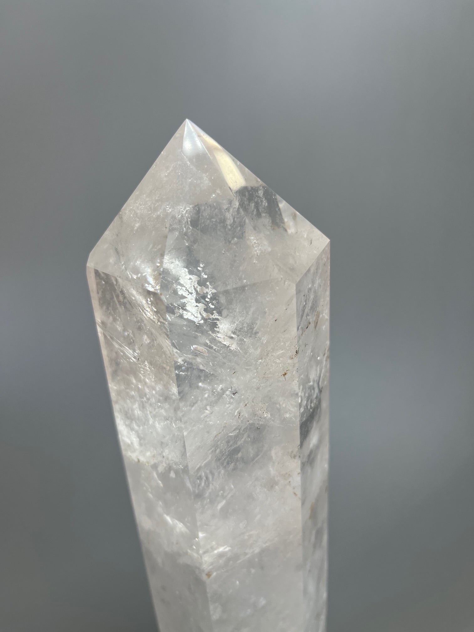 Riesige Bergkristall Spitze 29 cm 1.99 kg | 1A-Qualität extra klarer Quarz aus Brasilien