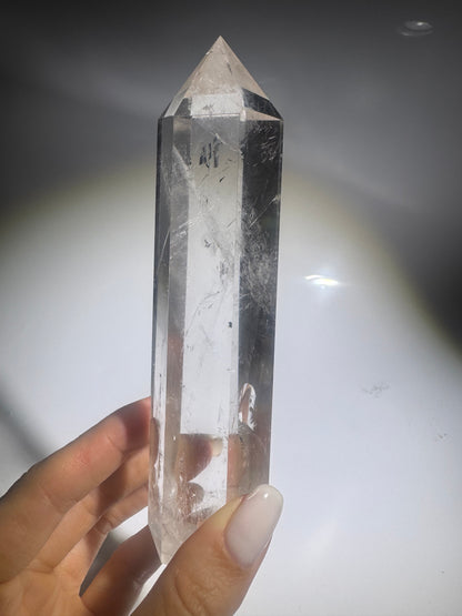 Sehr klare Bergkristall Spitze - 14cm, 265g