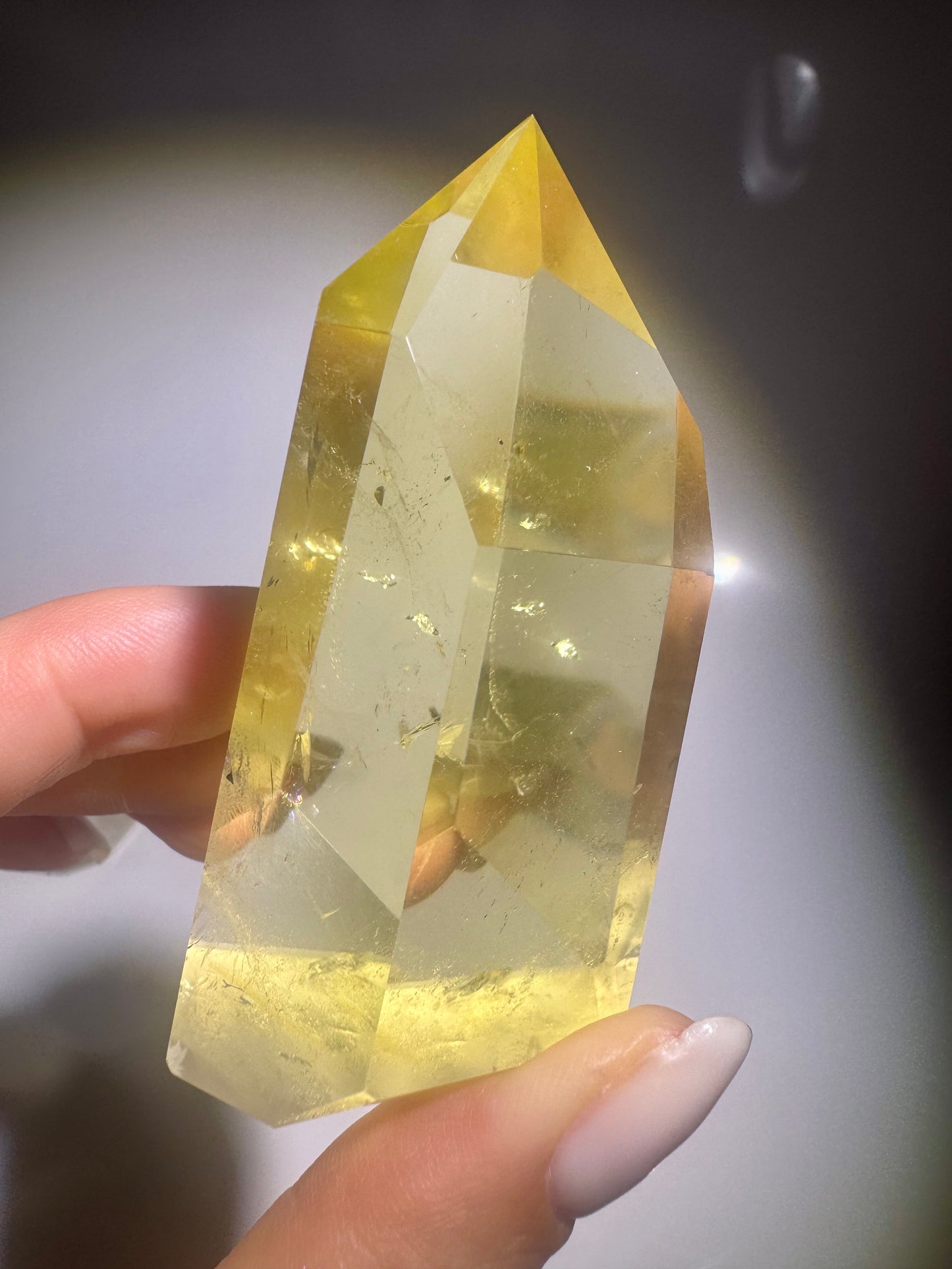 Citrin Spitze (extra klar) - 7cm, 123g