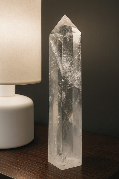 Sehr klare Bergkristall Spitze - 14cm, 265g