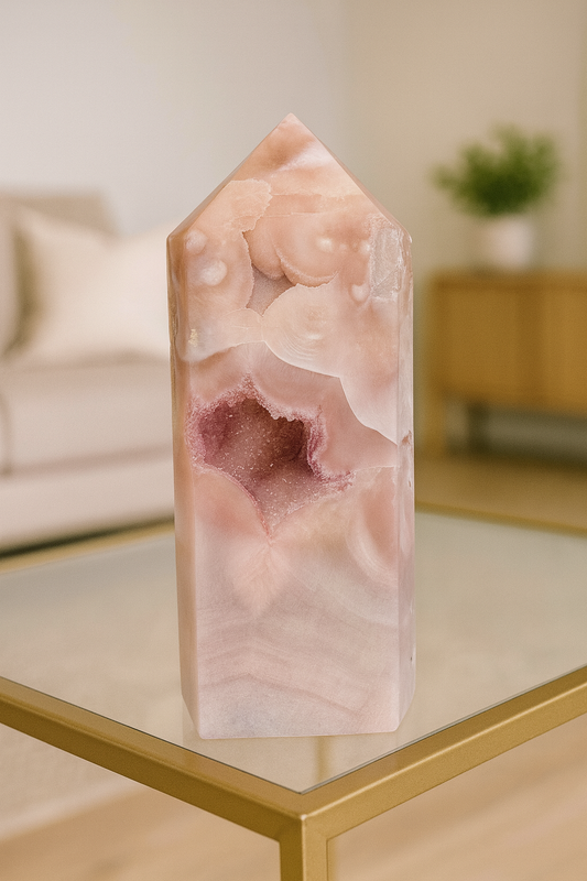 Exklusive Pink Amethyst Spitze 13,5 cm – 574 g 💖 Rosa Kristall – Brasilien