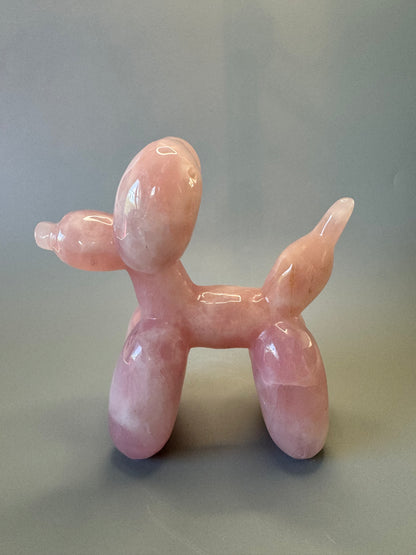 Balloon Dog aus Rosenquarz