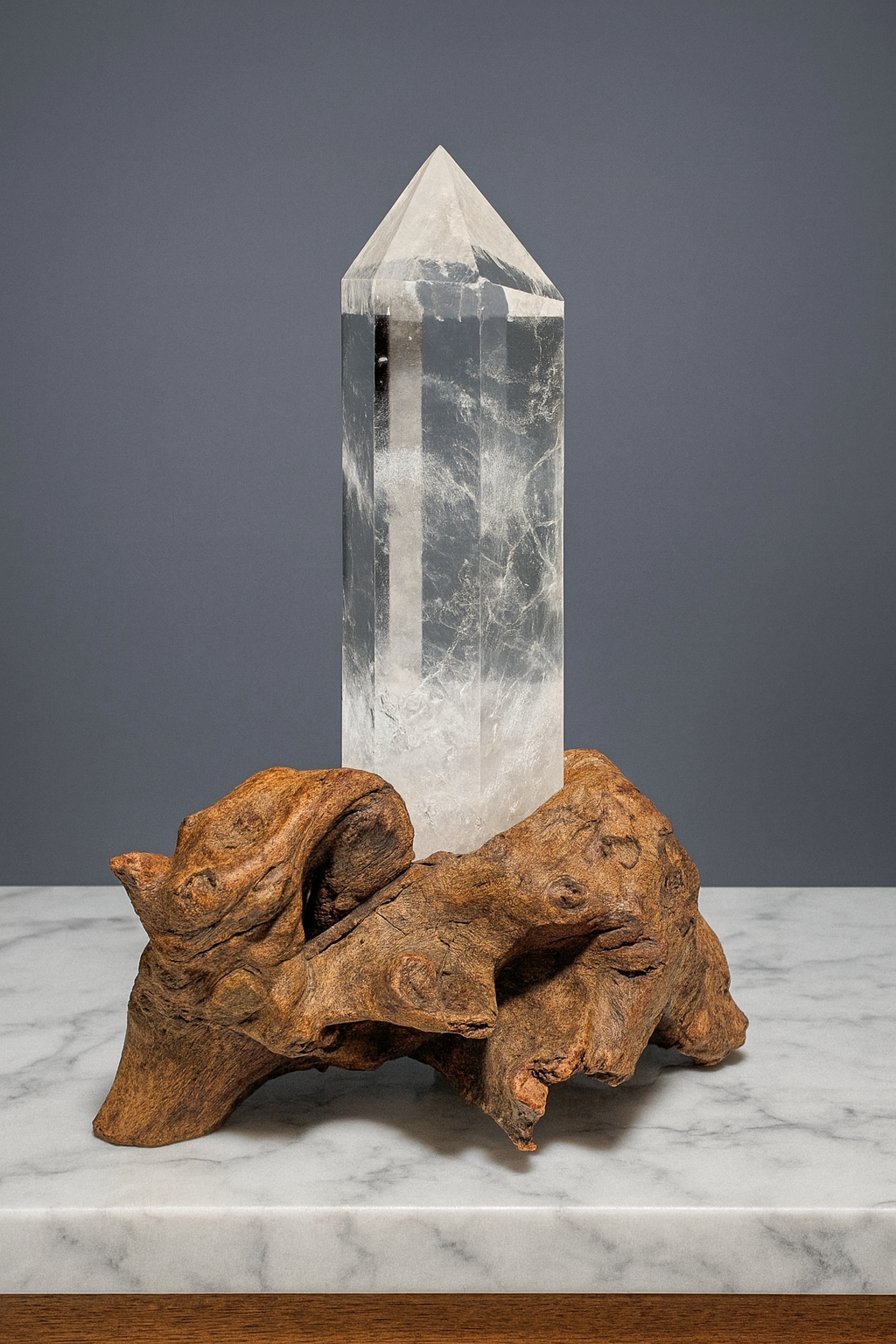 Bergkristall Edelsteinspitze Naturbelassen 16,5 cm Brasilien