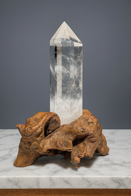 Bergkristall Edelsteinspitze Naturbelassen 16,5 cm Brasilien