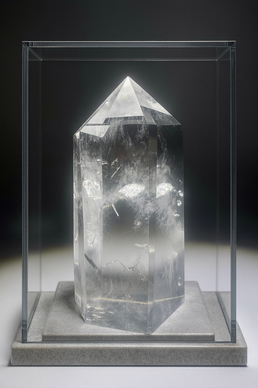 Brasilien Bergkristall Spitze (10 cm) – klarer Quarz Kristall kaufen Schweiz