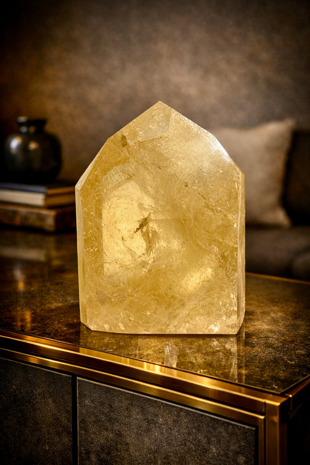 Brasilien Citrin Naturkristall – Energie & Dekoration 