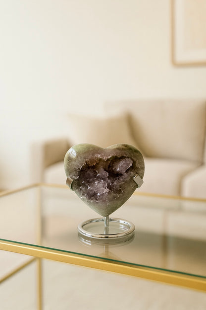 Rainbow Amethyst Herz - 8cm, 282g