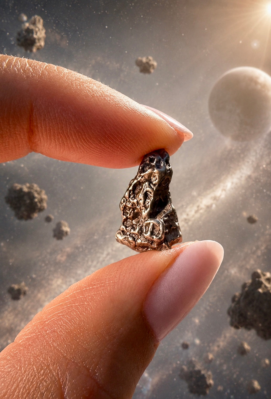 Meteoriten-Set aus Argentinien – Echter Campo del Cielo Meteorit | Sternenstaub aus dem Universum