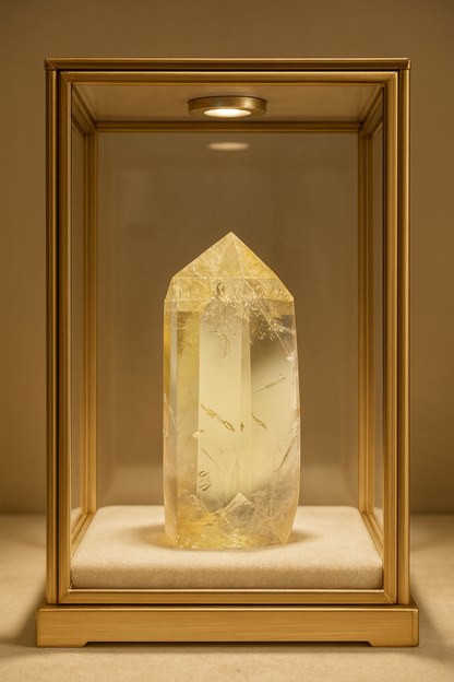 Pointe de citrine (extra claire) - 10 cm, 282 g