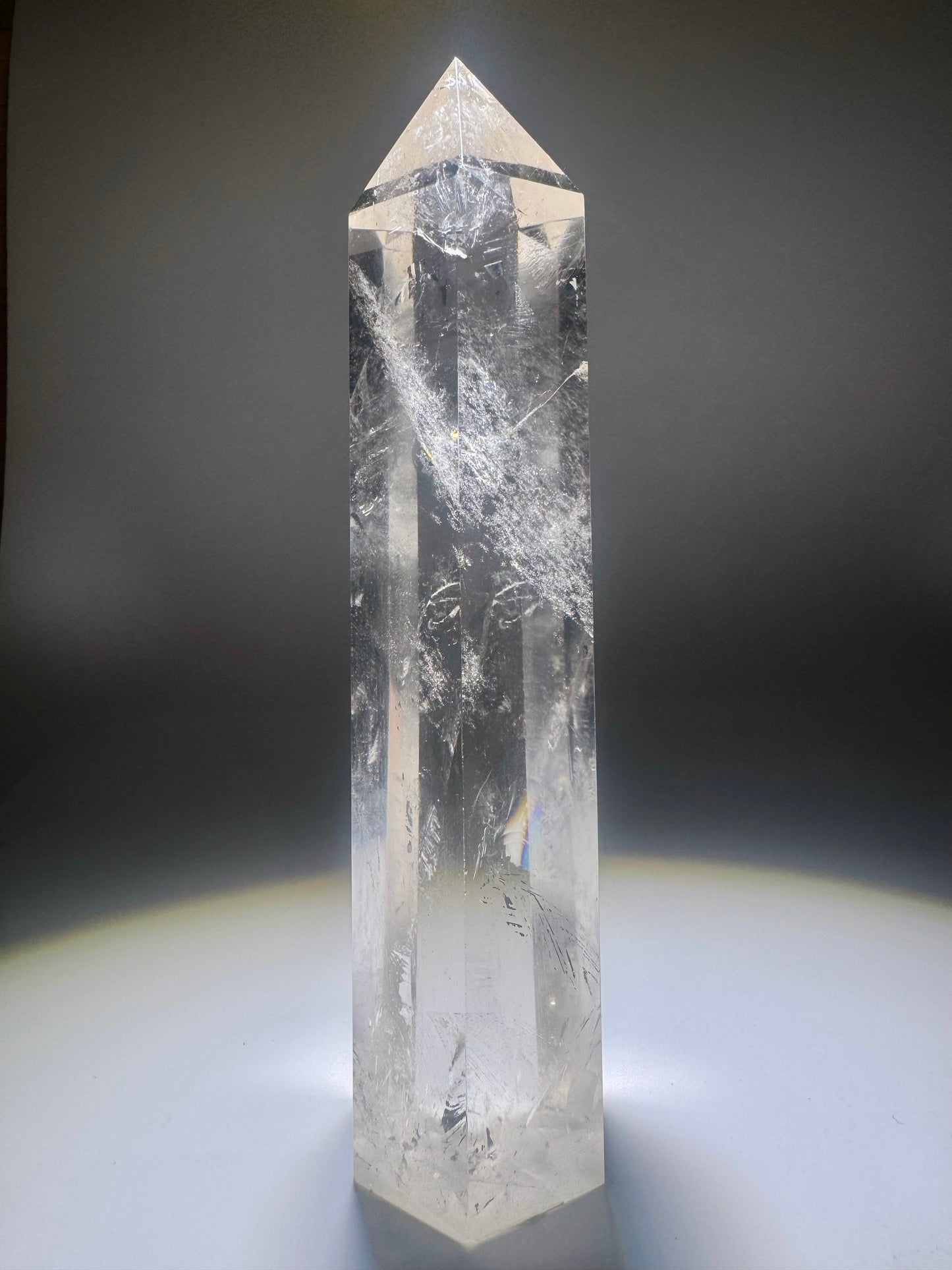 Sehr klare Bergkristall Spitze - 14cm, 265g
