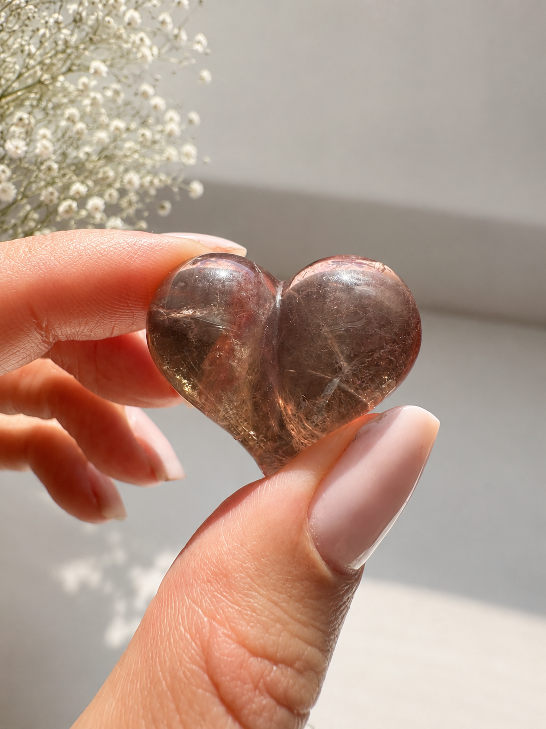 💜 Cœurs en fluorite juteux – explosion de couleurs en forme de cœur 3 cm