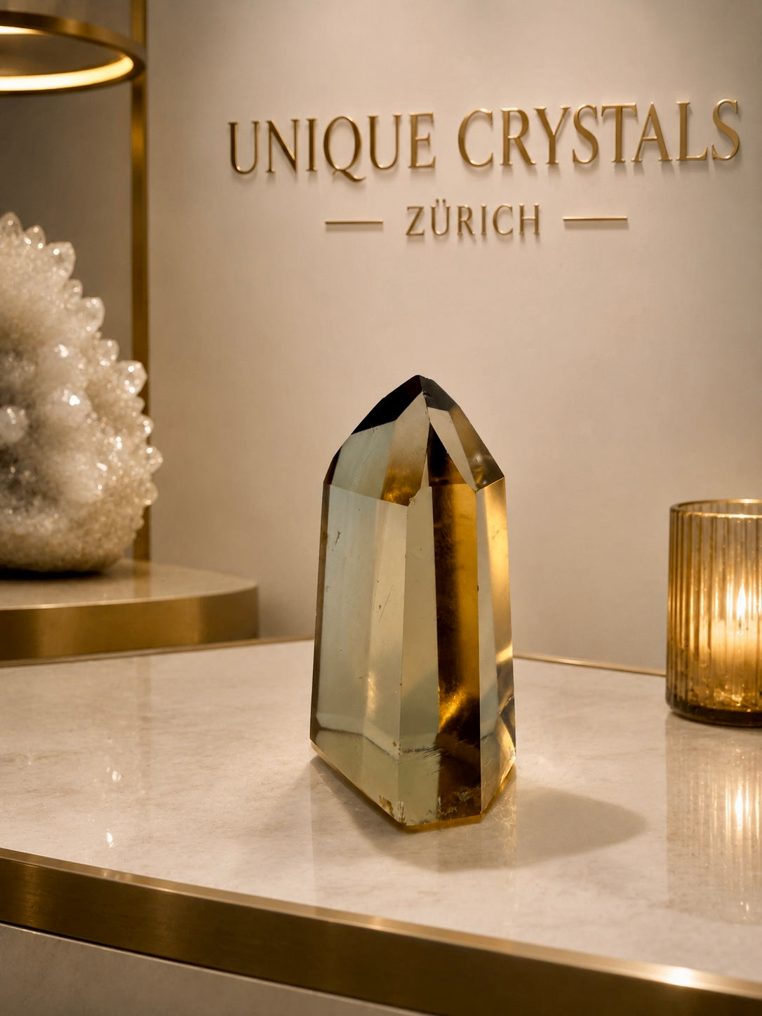 Citrin Kristall Heilstein extra klar– 4,8 cm voller Licht und Energie 