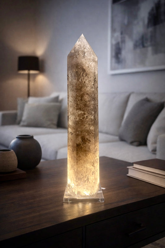 Riesige Rauchquarz-Spitze – 1A-Qualität, 36 cm hoch, 2.55 kg Edelstein-Unikat aus Brasilien