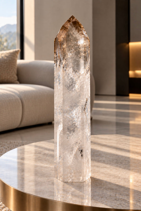 Lemurian Bergkristall Doppelspitze | 27,5 cm | 2 kg | Sonderpreis