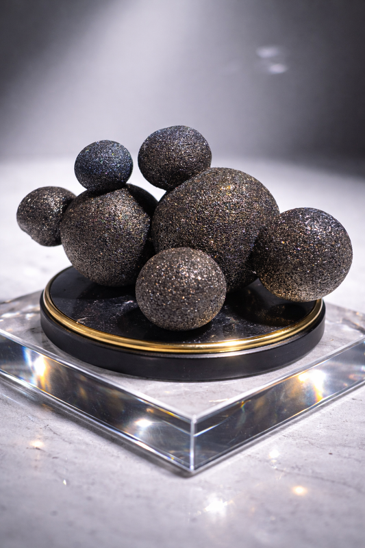 Chalcopyrit (Chalcopyrite) aus Hubei – Perfekte Kugeln in Museumsqualität ✨