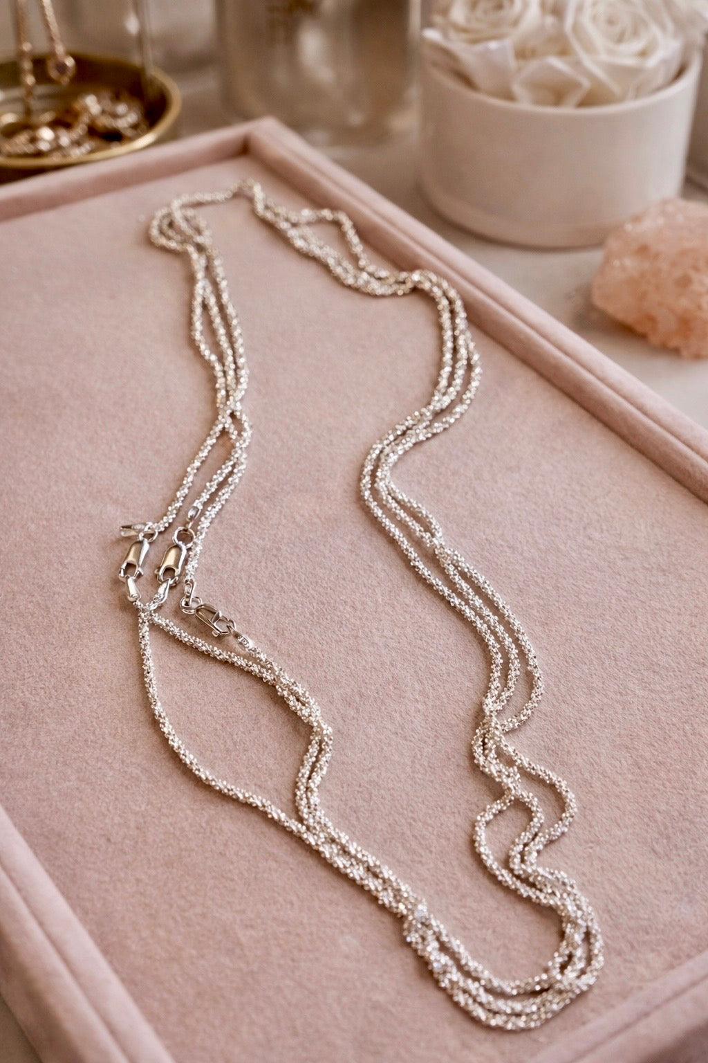 Diamantierte Bomberkette – Ultraedle, funkelnde Halskette in Silber 925, 42, 45, 50 cm