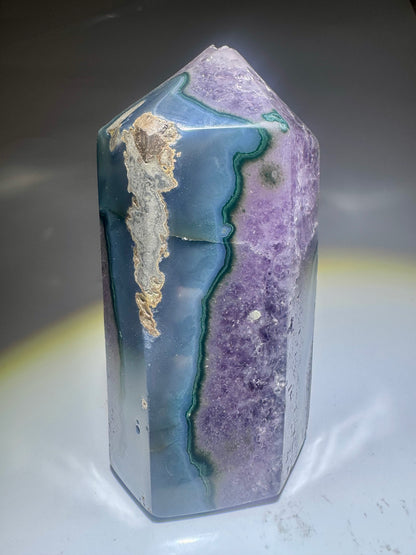 Bezaubernde Amethystspitze aus Uruguay – 13.5 cm | Extra klare Kristalle, 1A-Qualität, Naturstruktur 💜
