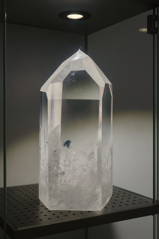 Sehr klare Bergkristall Spitze - 7cm, 114g