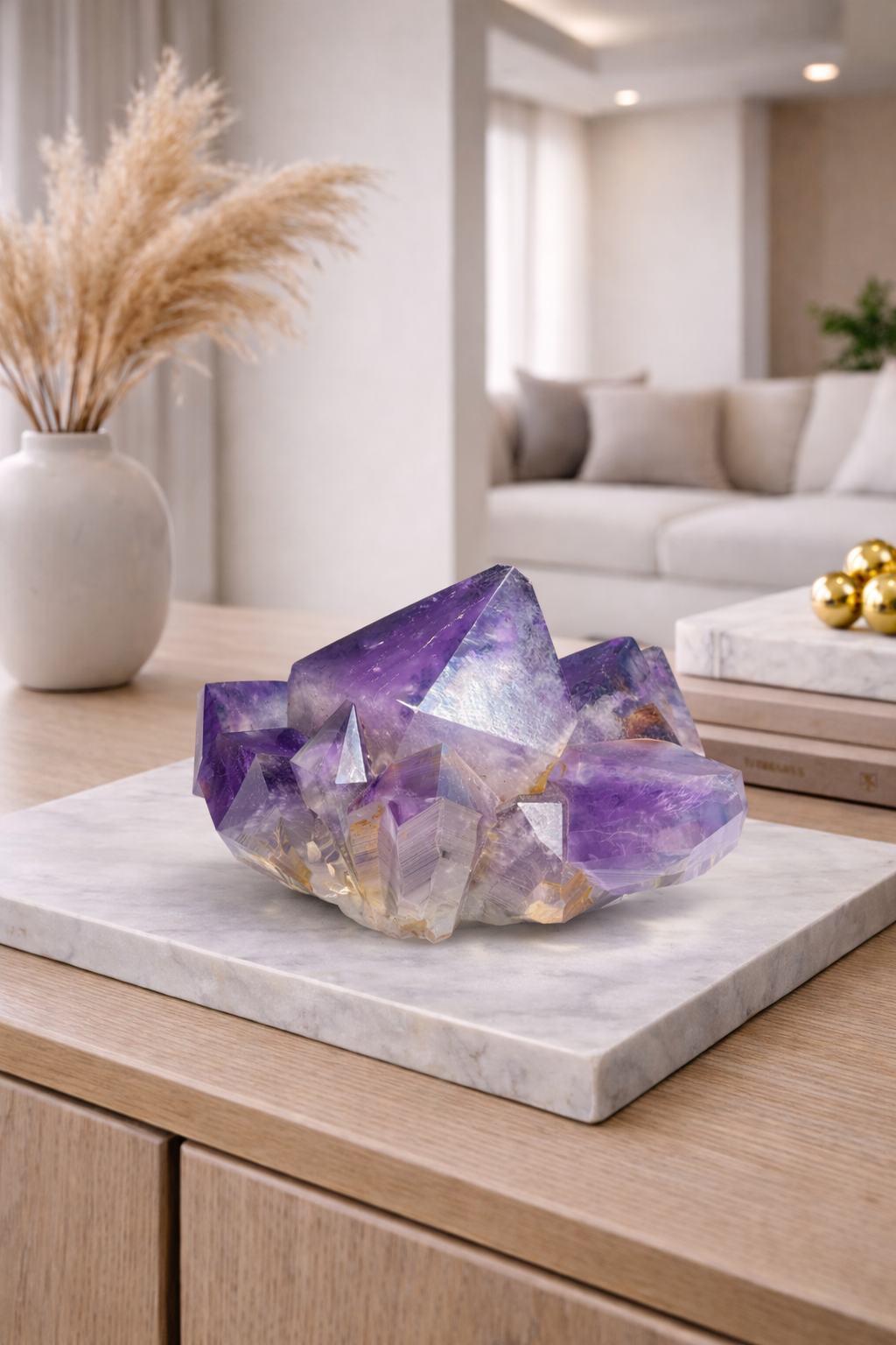 Kongo-Amethyst mit riesigen Spitzen – 21 cm pure Naturkraft 💜 Premium Qualität