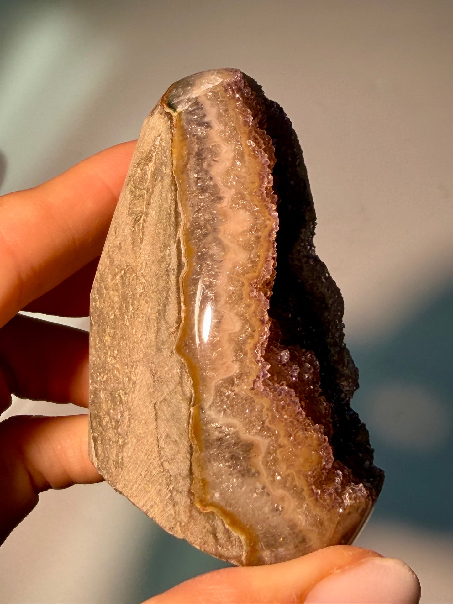Rainbow Amethyst Cutbase - 6.5cm, 181g