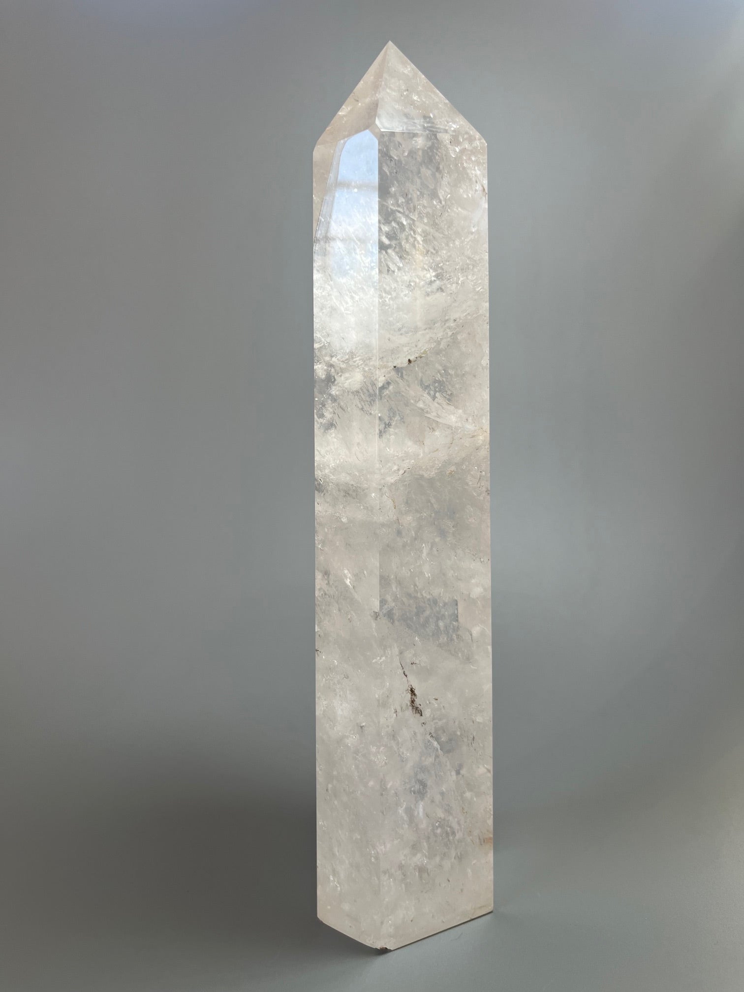 Riesige Bergkristall Spitze 29 cm 1.99 kg | 1A-Qualität extra klarer Quarz aus Brasilien