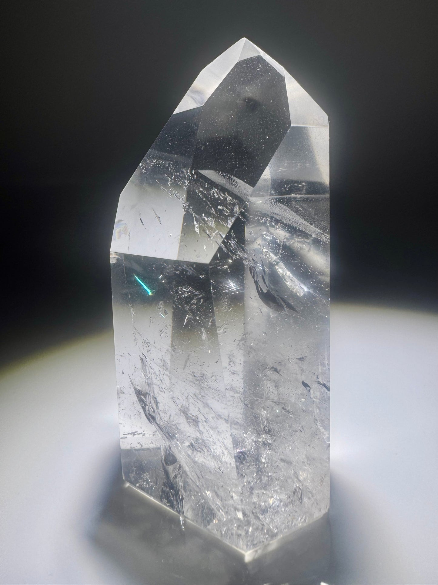 Sehr klare Bergkristall Spitze - 9cm, 198g