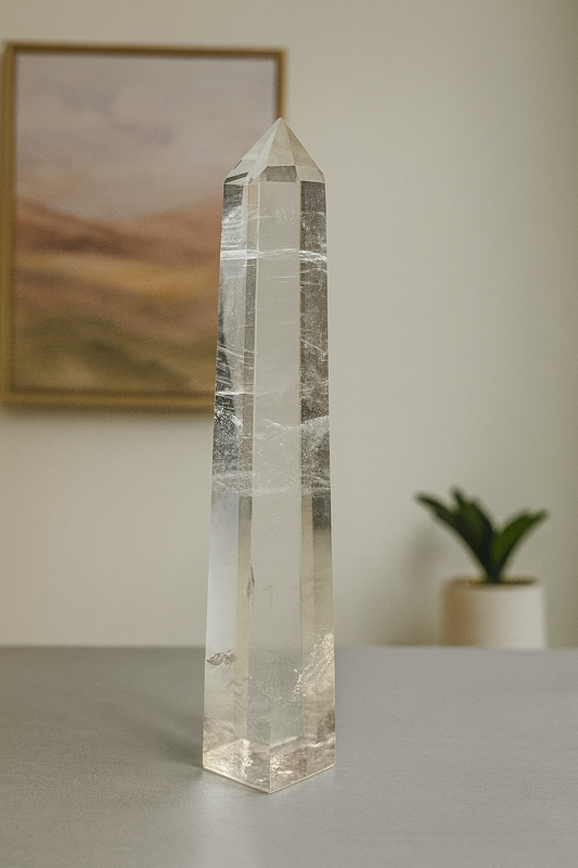 Bergkristallspitze (ultra klar!) - 27cm, 988g