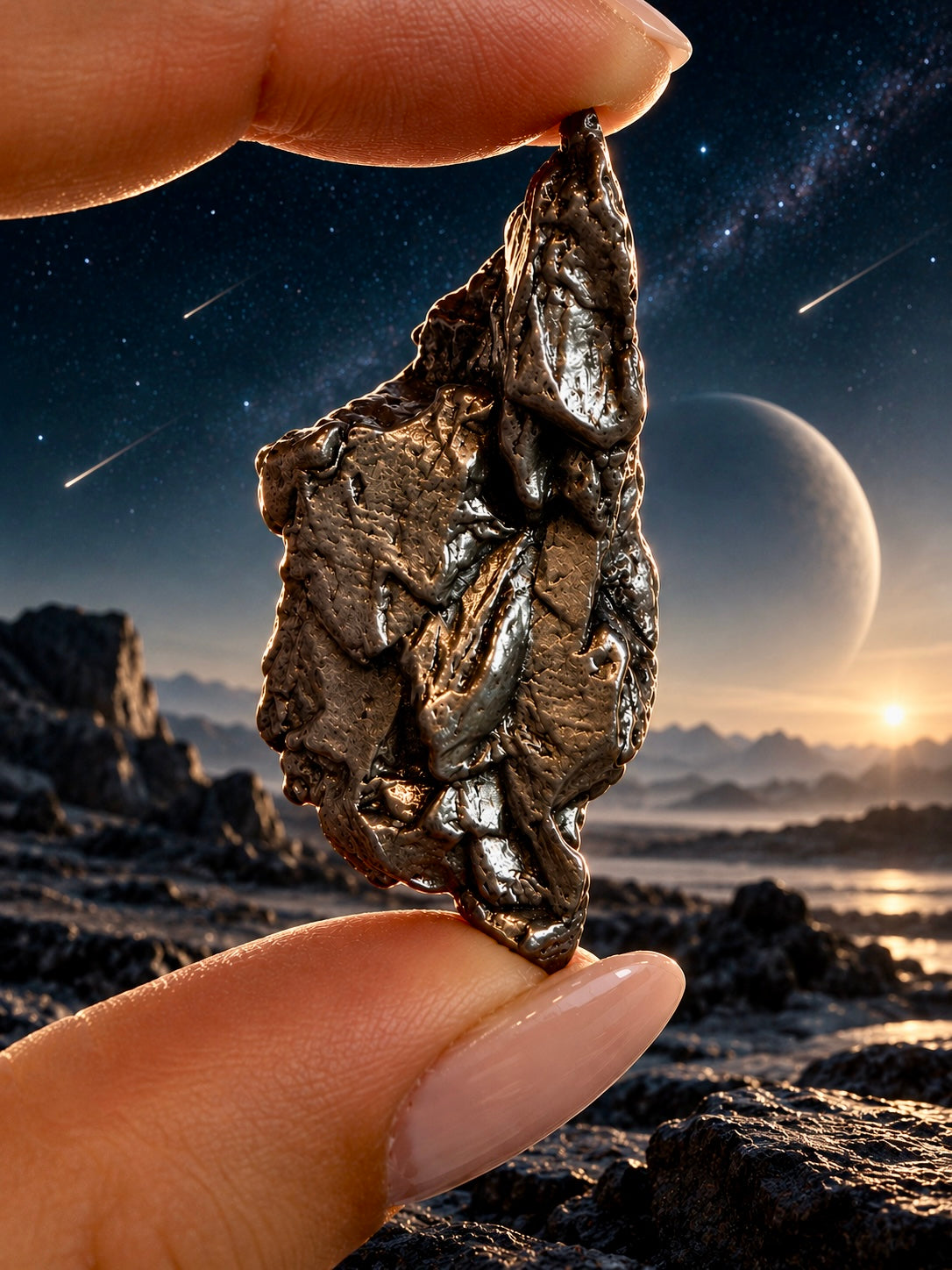 Echter Meteorit aus dem All – Campo del Cielo Einzelstück für Sammler