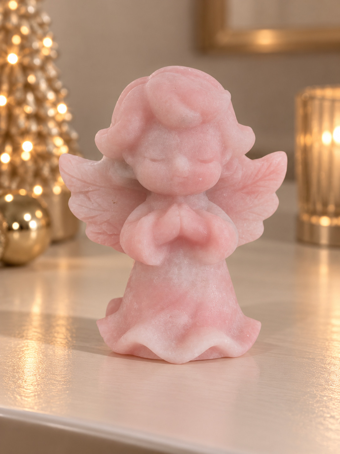 Engel 6 cm Kristallfigur für Weihnachten