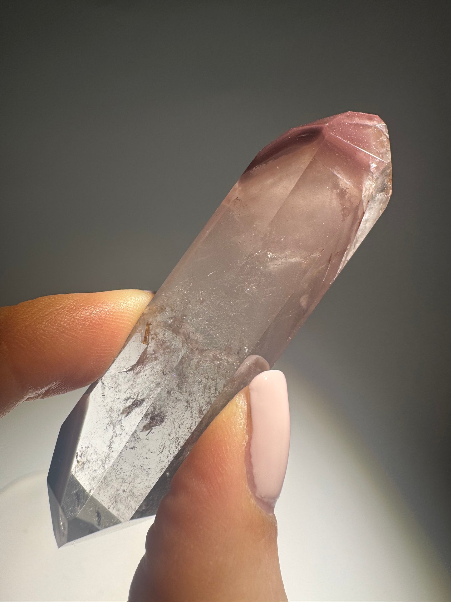 Exklusive 7 cm Pink Lithium Doppeländer aus Brasilien