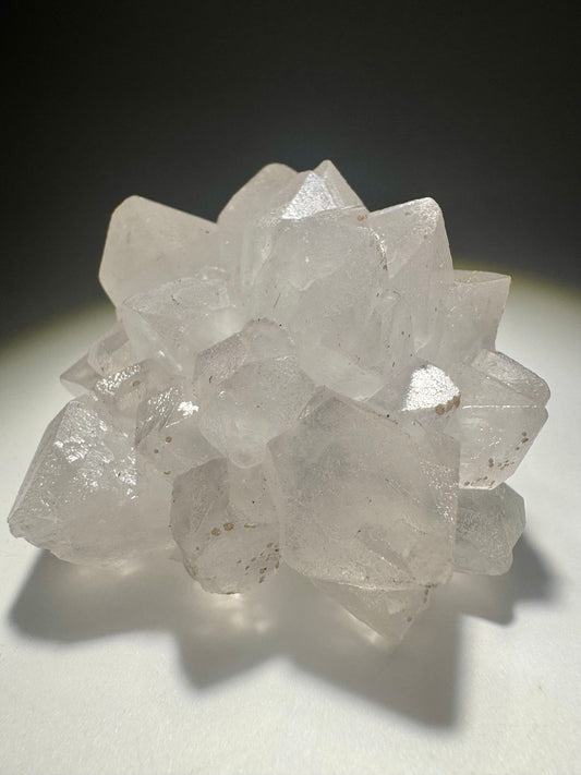 Exklusive Quarzblüte 7.3cm – Stalaktit Unikat aus Uruguay | Weiss & Transparent | Edelstein Rarität