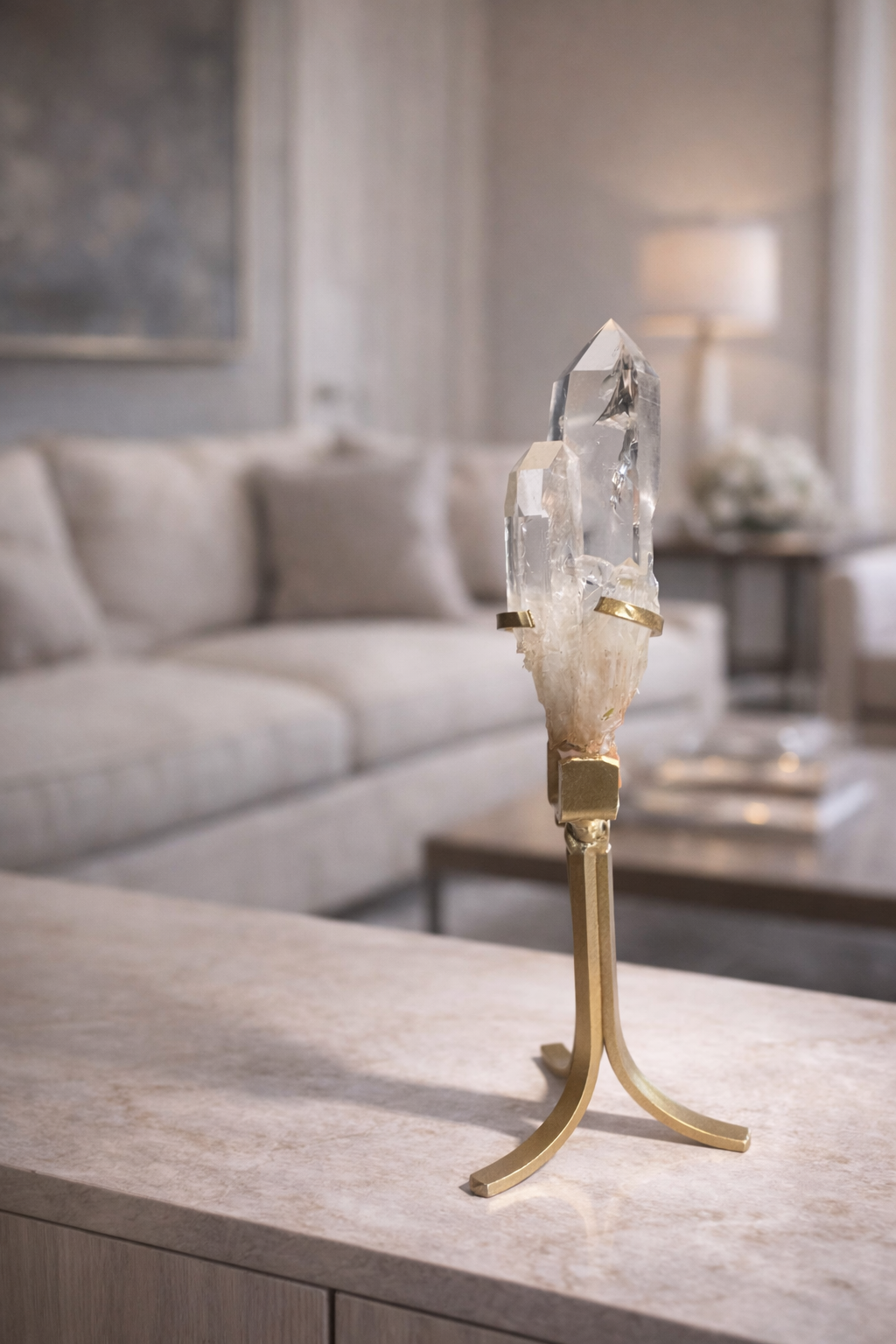 Exklusiver naturbelassener Bergkristall - Premium Qualität