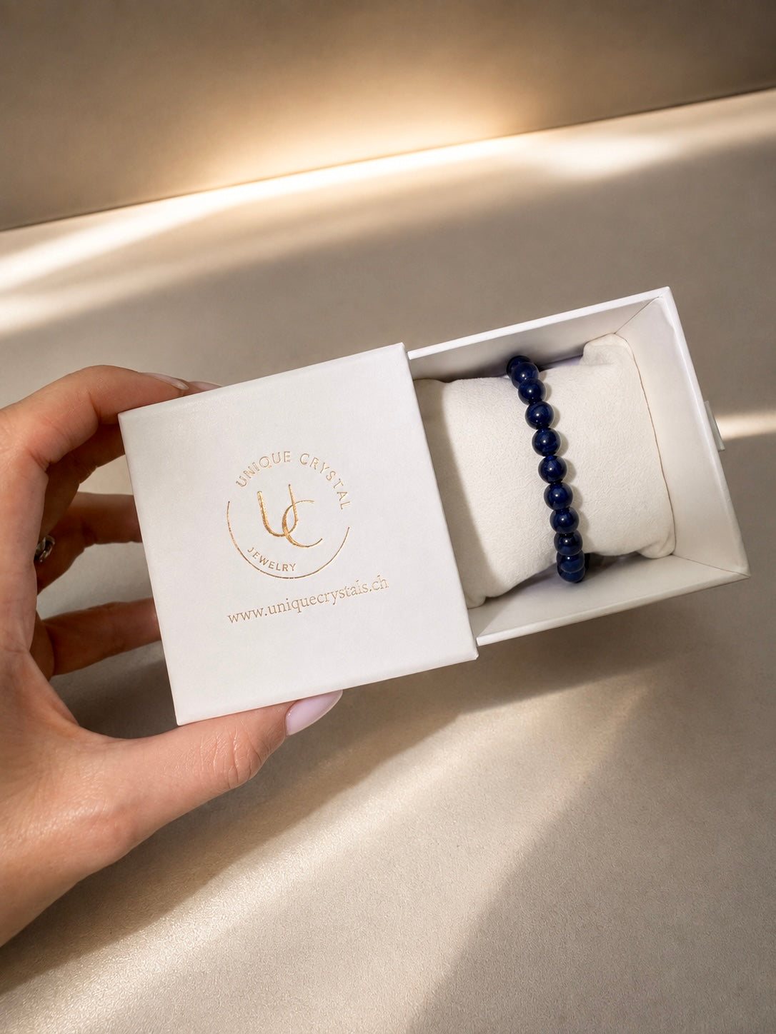 Exklusives Saphir Armband in 1A-Qualität mit tiefblauen Natur-Saphiren