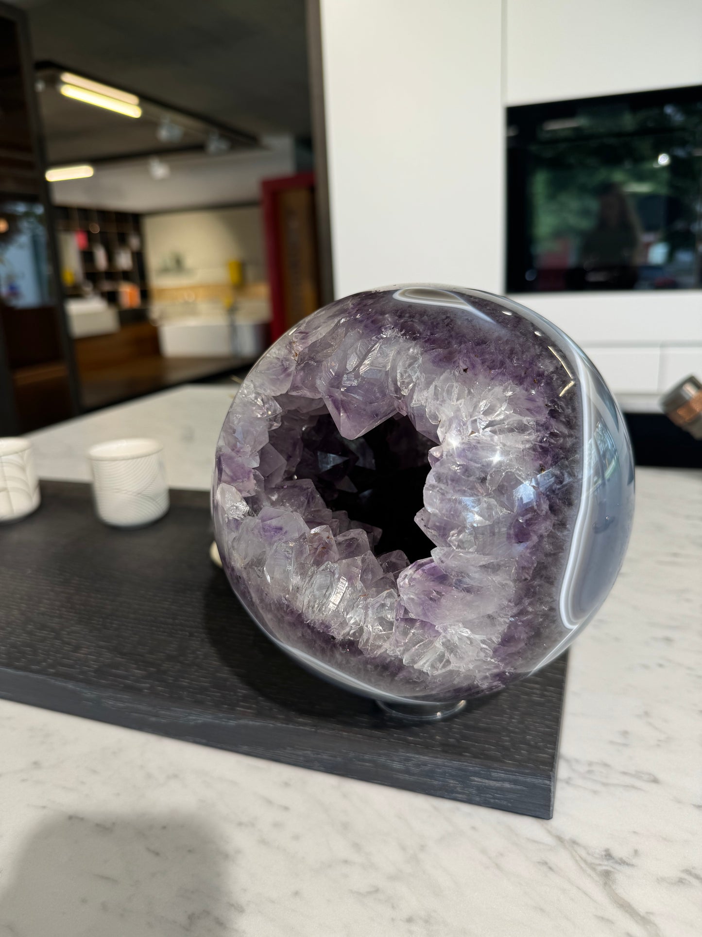 Exquisite Amethyst Kugel – 16,5 cm, aus Brasilien, einzigartige Qualität