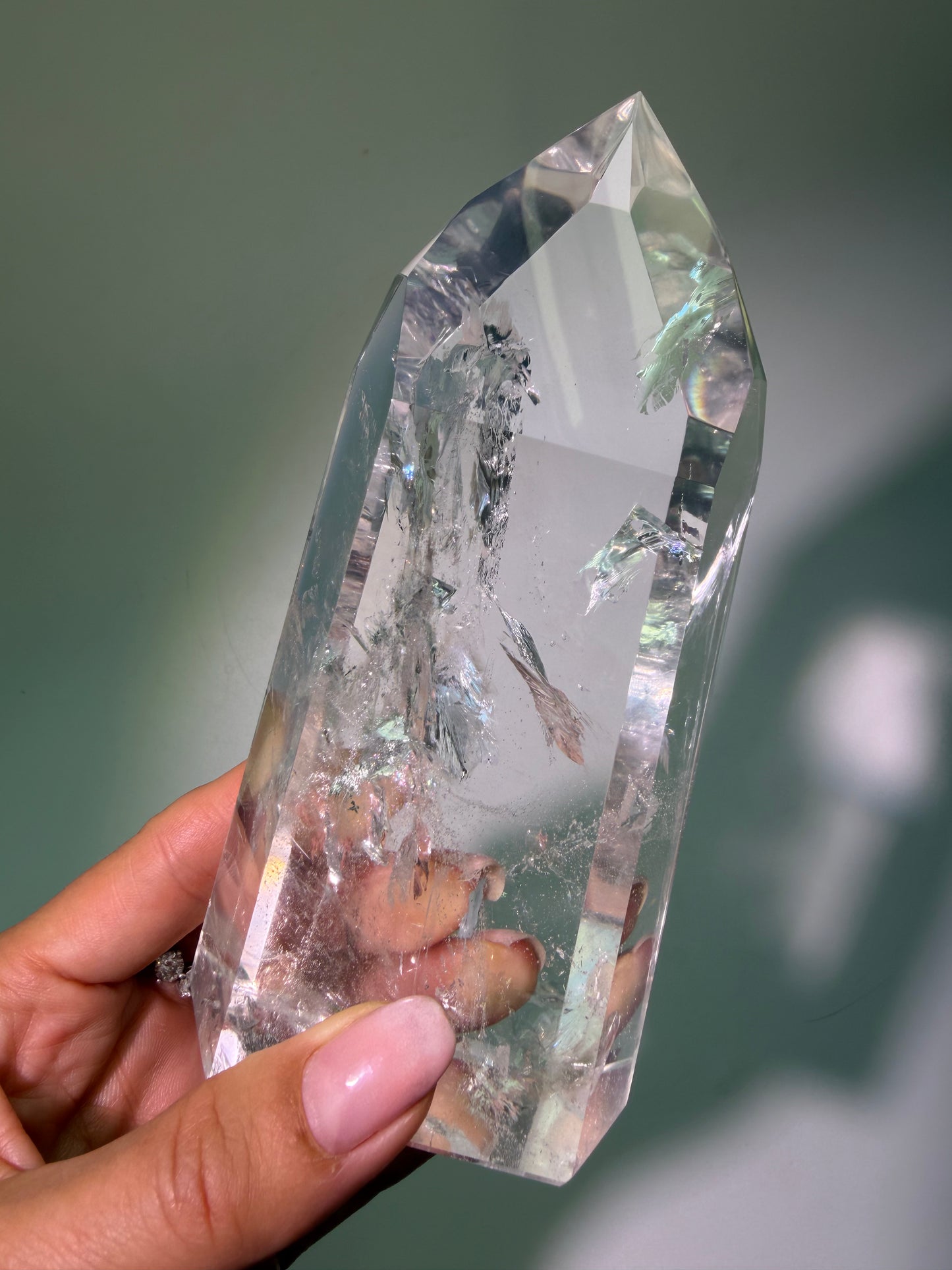 Extra klarer Lemurian Kristall – 14 cm, 532 g – Bahia, Brasilien
