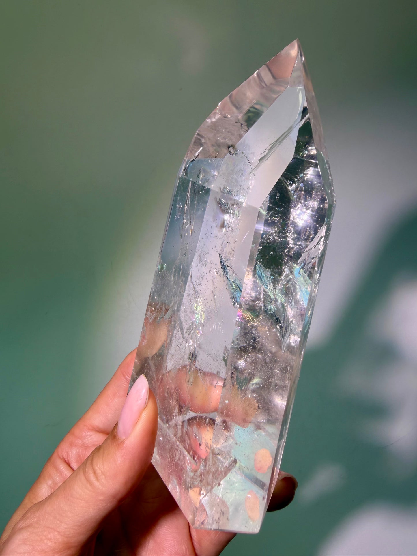 Extra klarer Lemurian Quarzkristall – 532 g – Bahia, Brasilien