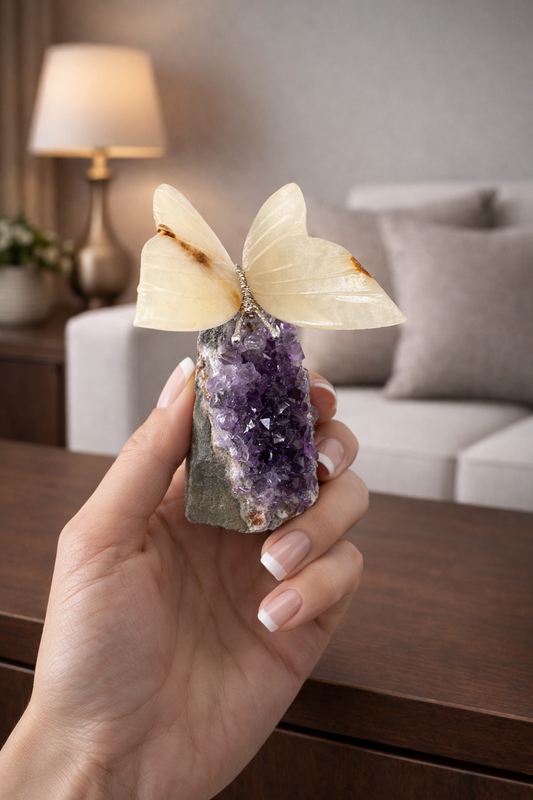 Schmetterling aus Kristall - 7cm