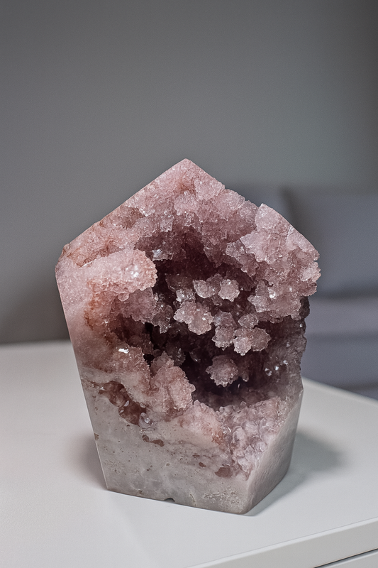 Pink Amethyst Kristall 💖 7,8 cm – Rosa Edelstein aus Brasilien