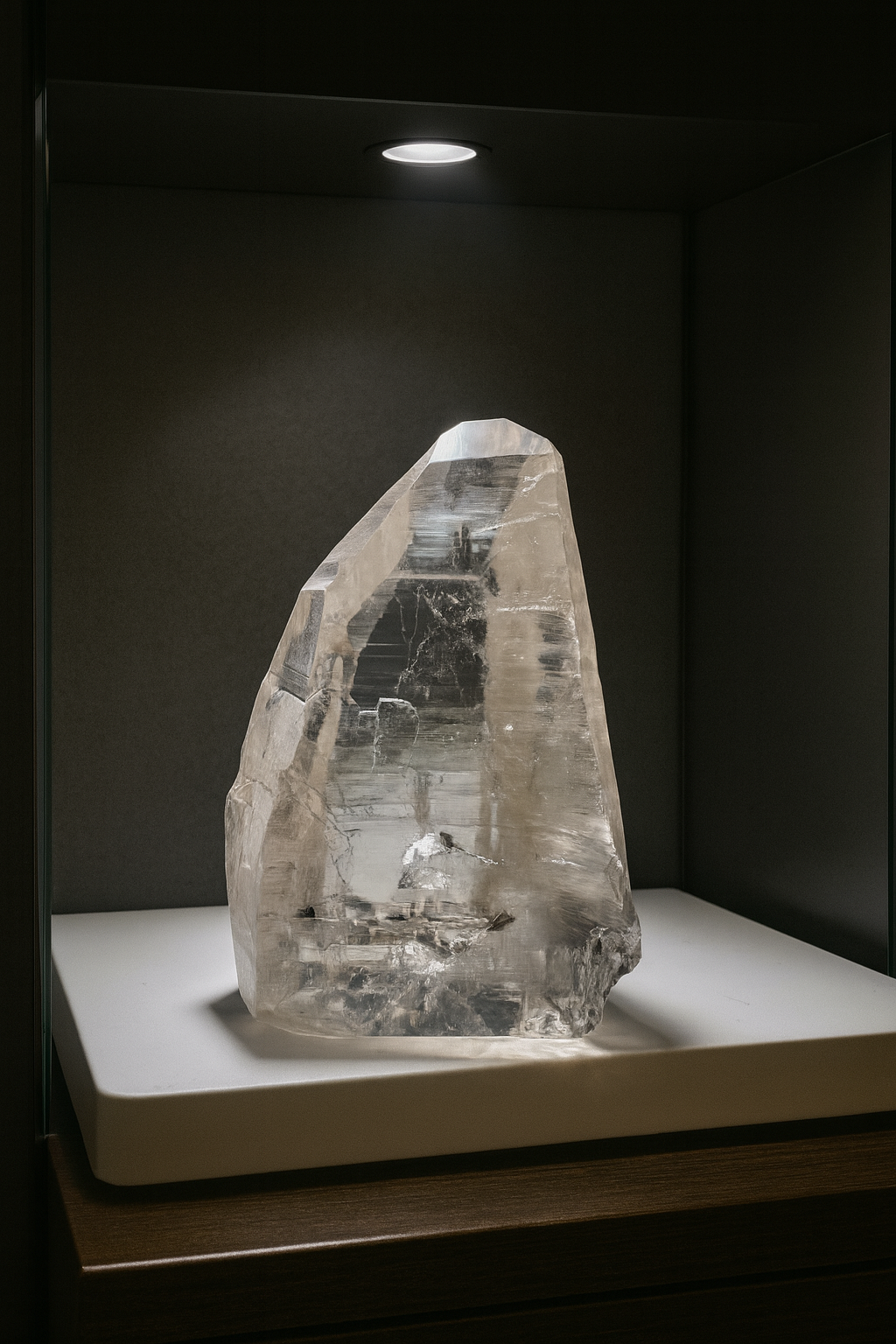 Lemurianer Spitze 7,5 cm – 151 g – Transparent & mit einzigartigem Innenleben 🇧🇷