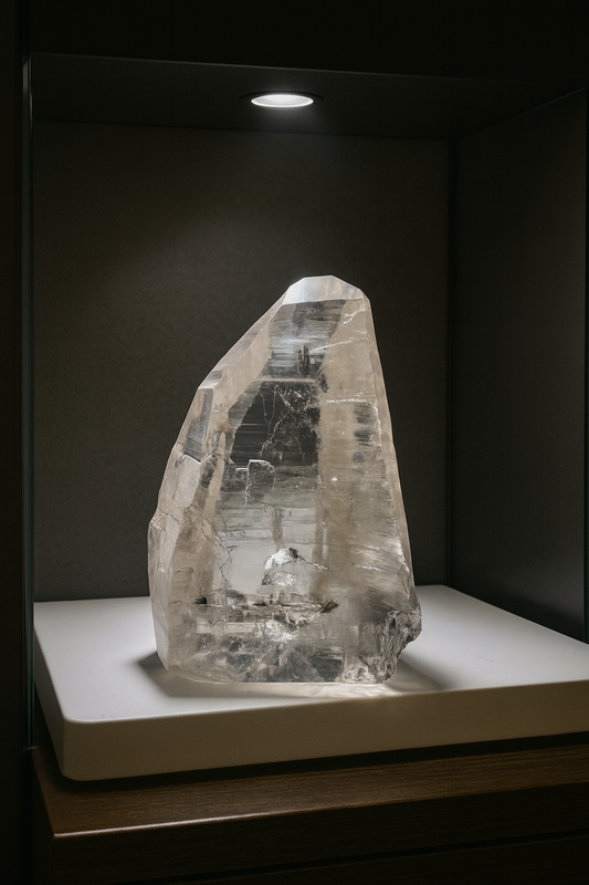 Lemurianer Spitze 7,5 cm – 151 g – Transparent & mit einzigartigem Innenleben 🇧🇷