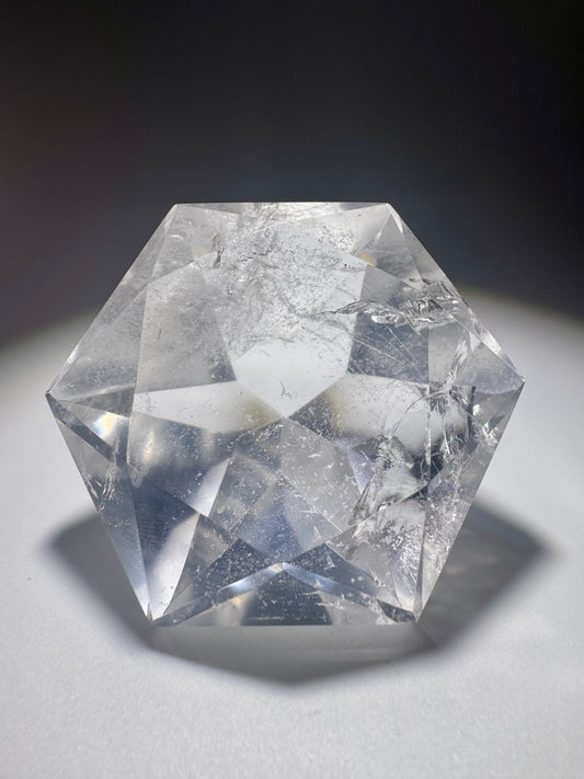 Facettierter Bergkristall im Diamantschliff aus Brasilien – 5.5 cm