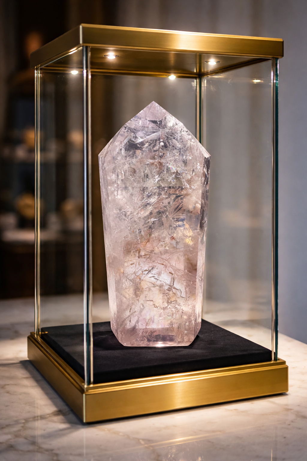 Fluoreszierende Ametrin-Phantomspitze 7.3 cm | Museumsqualität