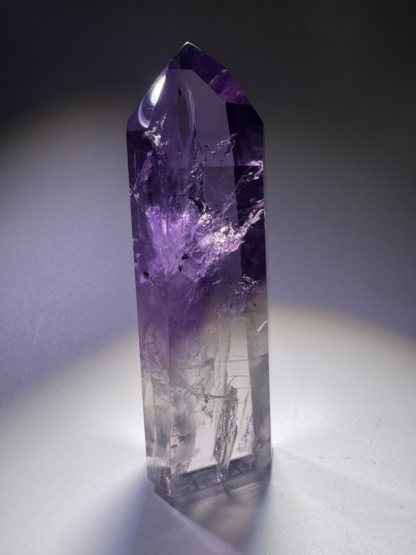 Funkelnde Ametrin Kombination – Amethyst & Citrin Kristall 8,2 cm, 74 g