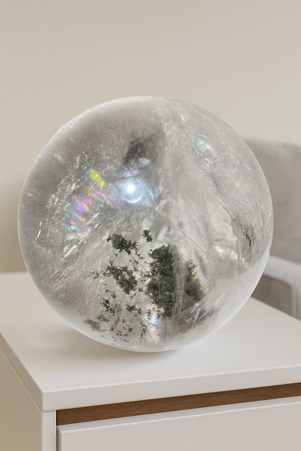 Garden-Quarz Kugel 13 cm · 3.63 kg · Klare Premiumqualität · Brasilien